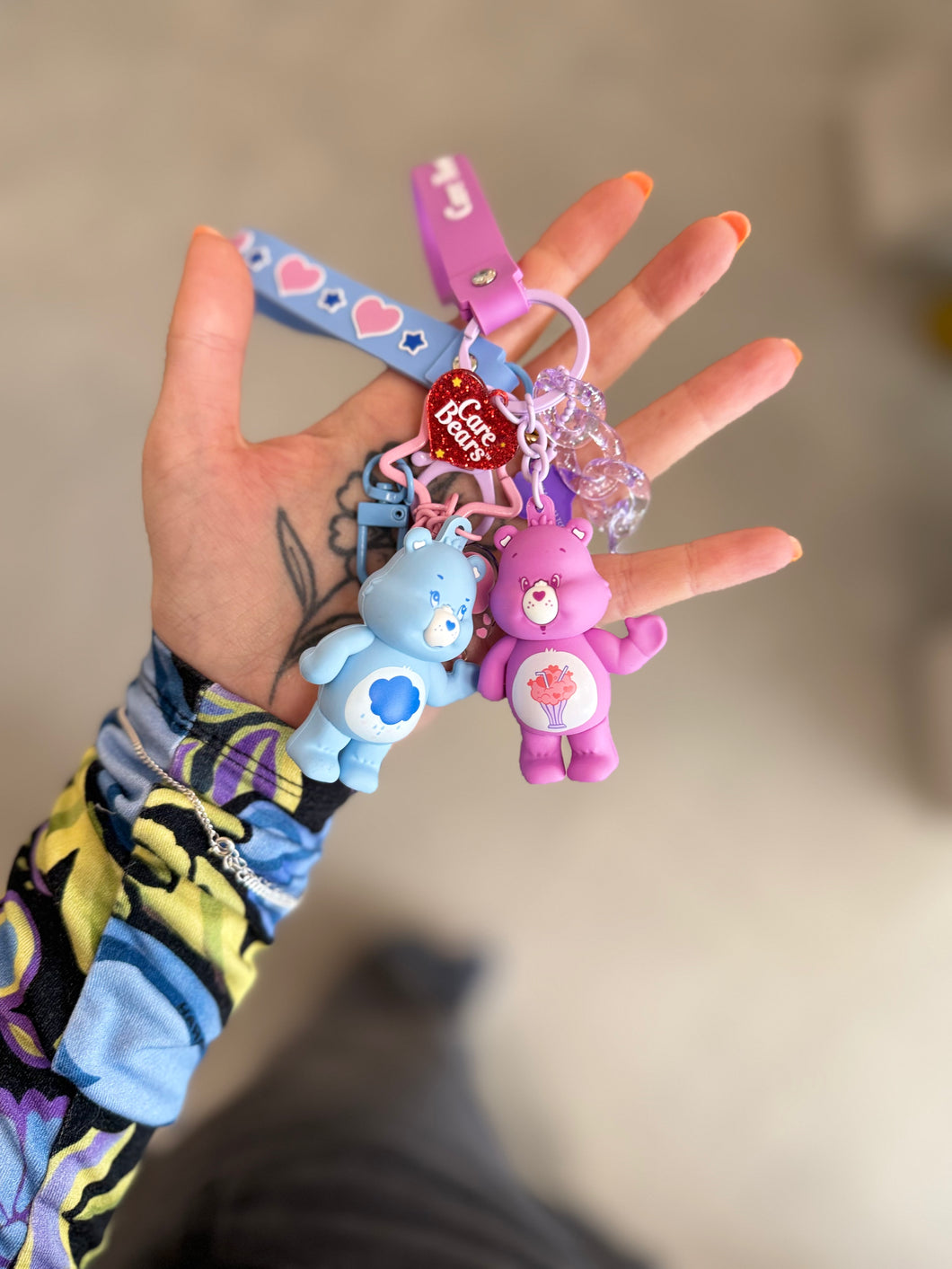 Porte-clés figurine Bisounours