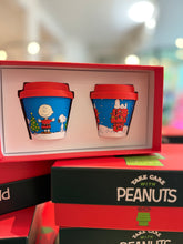 Charger l&#39;image dans la galerie, Coffret de Noël - Mugs Snoopy 2x90 ml (bleu)

