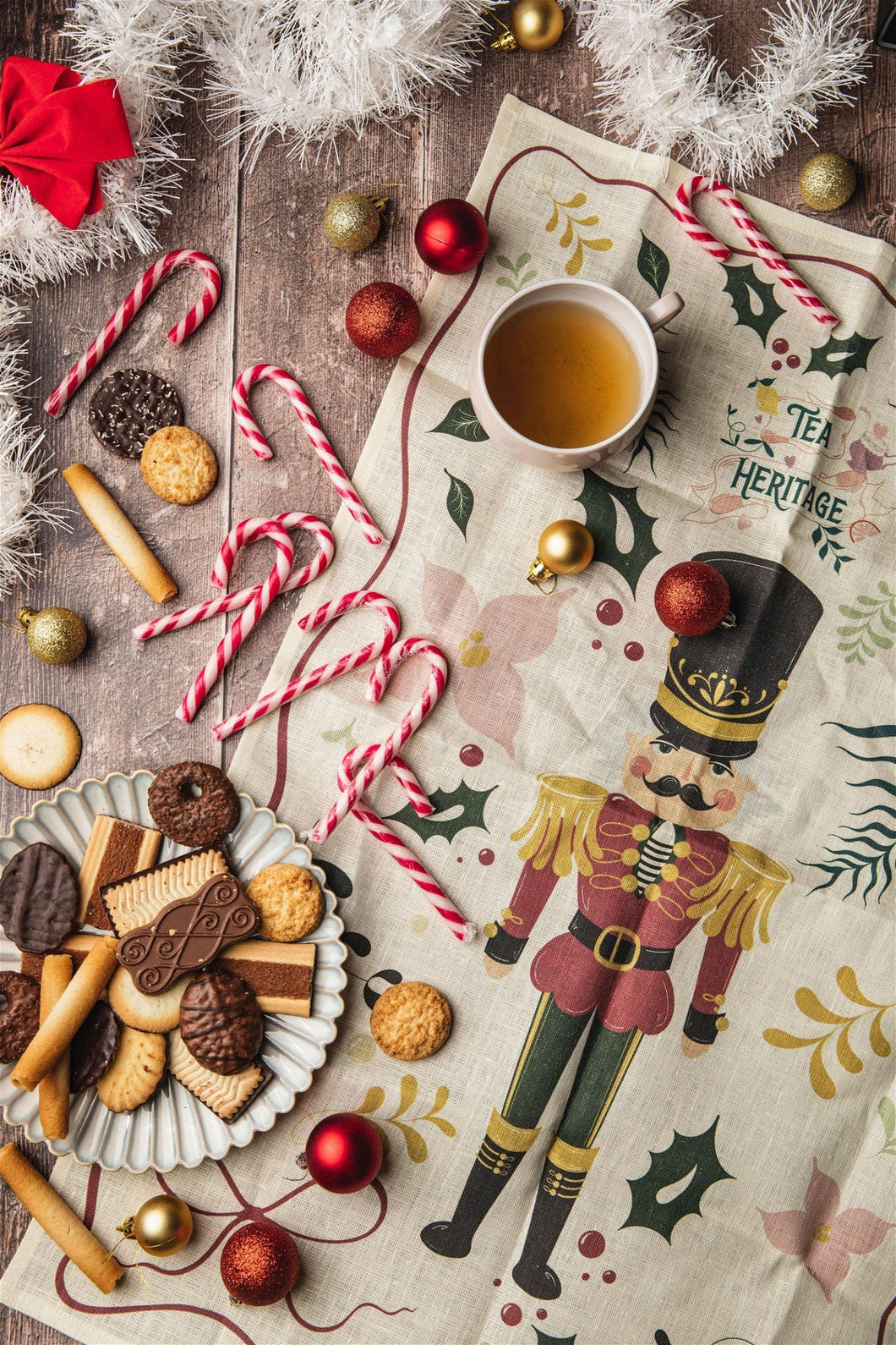 Torchon de Noël en lin