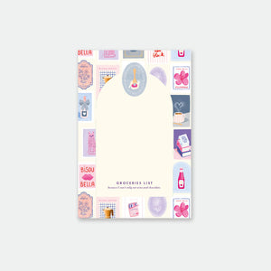 Notepad Groceries list