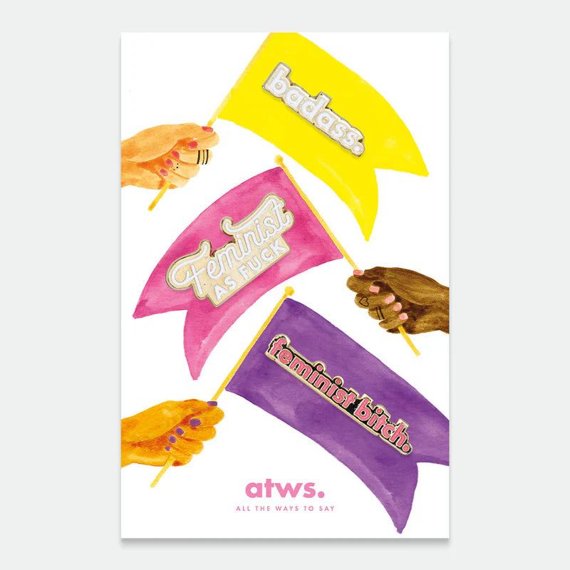 Feminist (set of 3 pins)
