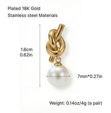Charger l'image dans la galerie, Boucles d'oreilles sculpture avec perle
