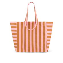 Charger l'image dans la galerie, Sac/cabas Elisa rayures caramel/fraise
