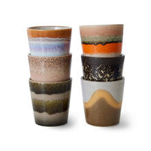 Charger l&#39;image dans la galerie, 70s ceramics : coffee mugs, elements (set of 6)
