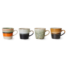 Charger l&#39;image dans la galerie, 70s ceramics : cappuccino mugs, verve (set of 4)
