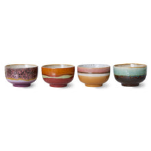Charger l&#39;image dans la galerie, 70s ceramics : noodle bowls, geyser (set of 4)
