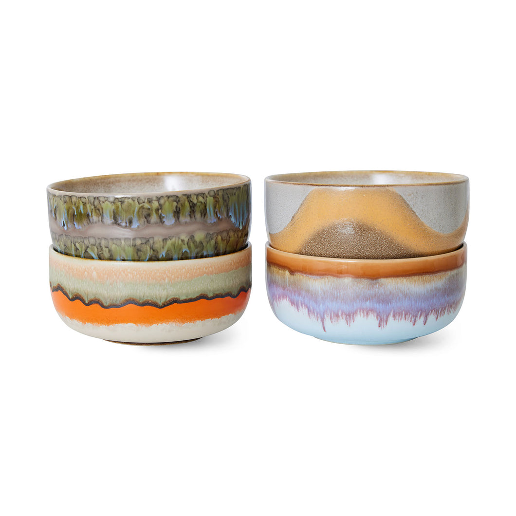 70s ceramics: dessert bowls reef