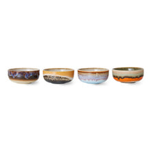 Charger l&#39;image dans la galerie, 70s ceramics : tapas bowls, crystal (set of 4)
