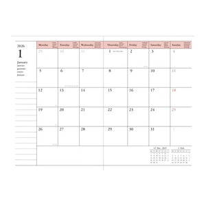 Agenda 2025-2026 A6 'Gradient' pink