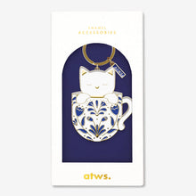 Charger l'image dans la galerie, Porte-clés Cat in a mug
