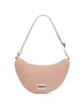 Charger l'image dans la galerie, Sac banane demi-lune Andrea - Teddy rose poudré
