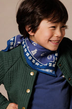 Charger l'image dans la galerie, Small foulard Manika - Abcd indigo
