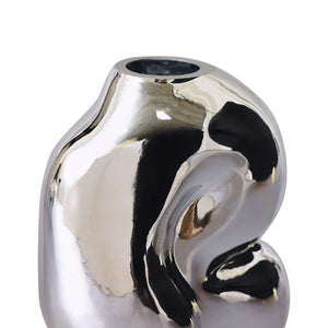 vase, chrome, fleurs, décoration, home, maison, hkliving