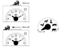 Charger l&#39;image dans la galerie, Réveil enfants rouge avec sons d&#39;animaux
