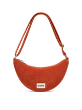 Charger l'image dans la galerie, Sac banane demi-lune Andrea - Velours brique
