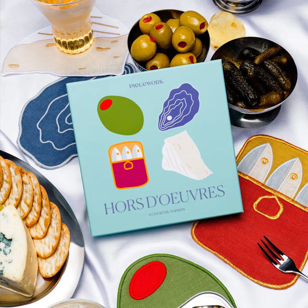 Serviettes à Cocktail : Lot de 4 Hors-d'œuvre