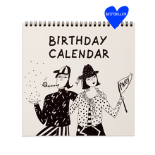 Charger l&#39;image dans la galerie, calendrier, anniversaire, cadeau, helenb, papeterie, tournai, lille, courtrai, green, terra
