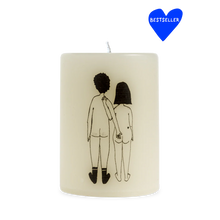 Charger l&#39;image dans la galerie, Candle naked couple back
