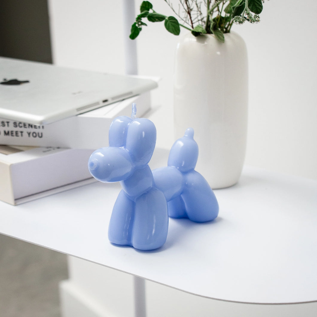 Bougie Chien ballon - Bleu