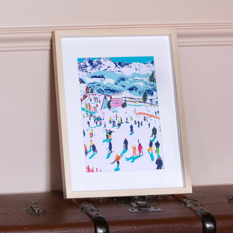 Petit pinceau - Skiing Among Montains par Katie Smith