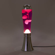 Charger l'image dans la galerie, Lampe lave magma silver/pink

