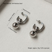 Charger l'image dans la galerie, Boucles d'oreilles pendule argent
