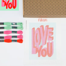 Charger l'image dans la galerie, Kit broderie DIY - Love you
