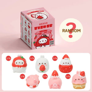 Figurine Aléatoire Molang fraise Boîte Surprise