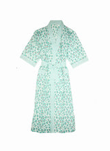 Charger l&#39;image dans la galerie, Kimono long Léopard vert
