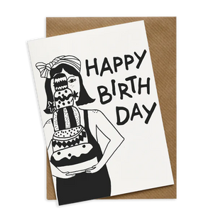 Carte + enveloppe happy birthday