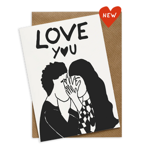 Carte + enveloppe love you