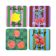 Charger l'image dans la galerie, Coasters (set of 4) - The fruity
