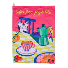 Charger l'image dans la galerie, Tea towel - Coffee first, people later
