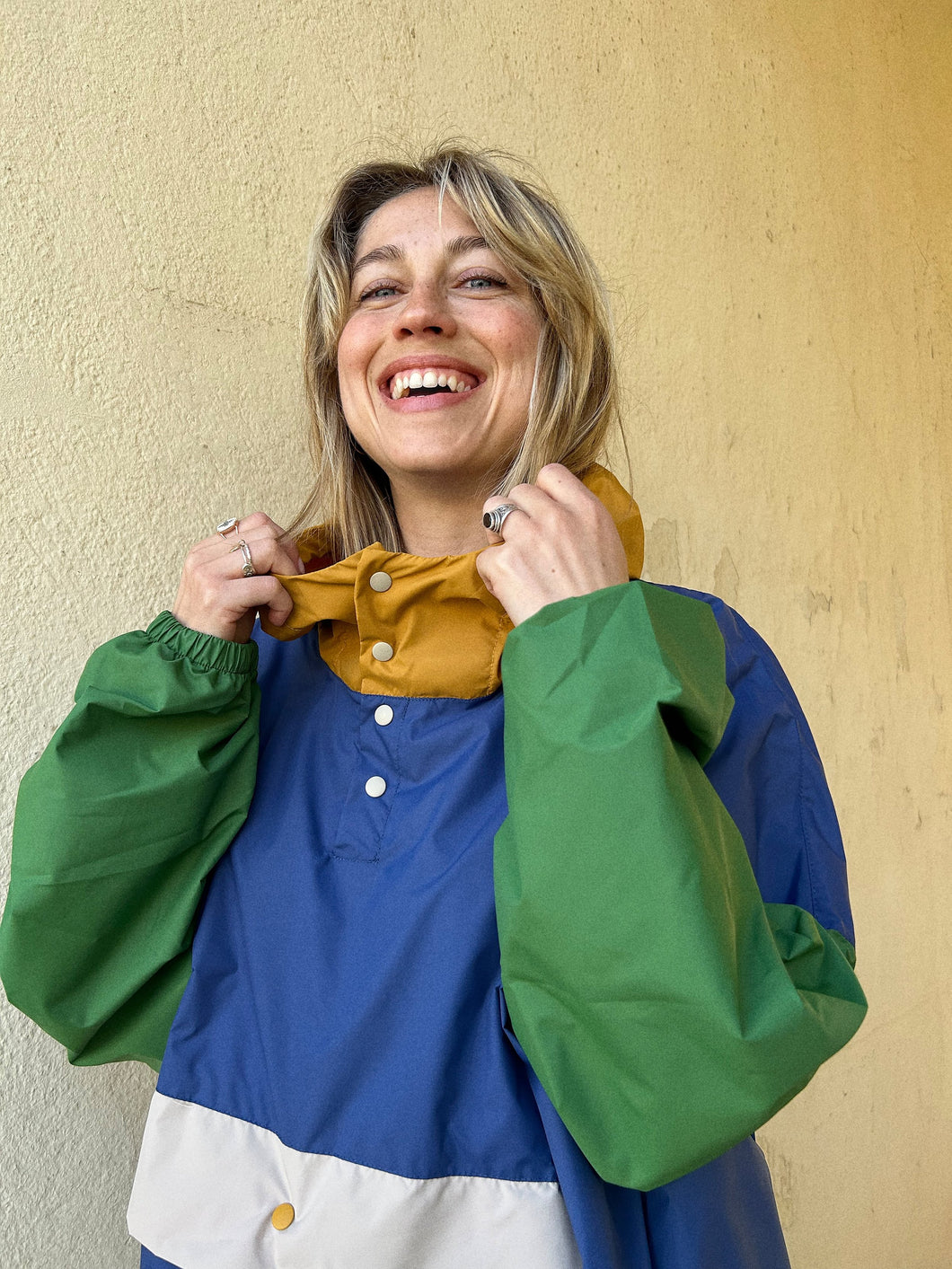 Poncho long ou court Ash blue - Adulte