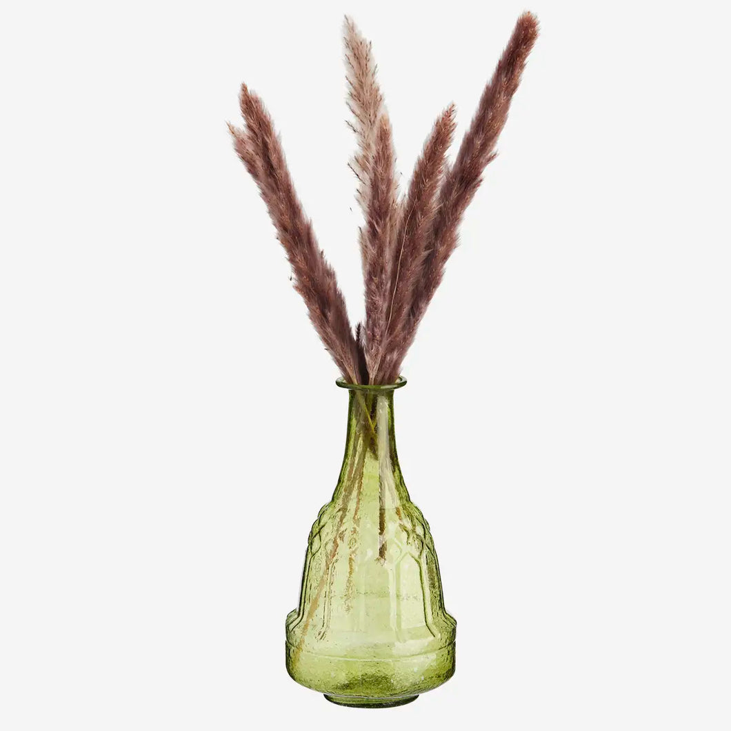 Petit vase citron en verre recyclé