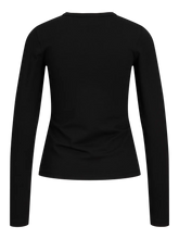 Charger l'image dans la galerie, Tee-shirt Céline à manches longues - Noir
