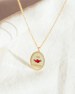 Médailles Fée Marraine, Mama Love et Mamie Love - dorées à l'or fin 24 carats et émail