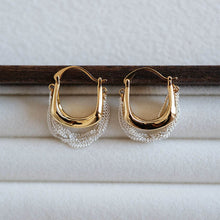 Charger l'image dans la galerie, Boucles d'oreilles mixe drap
