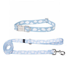 Charger l'image dans la galerie, Set laisse + collier - Clouds (Small)
