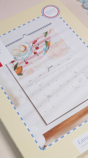 calendrier, 2026, peinture, numéro, petite, épicerie, pinceau, cadeau, concept, store, green, terra, tournai, lille, bruxelles, courtrai