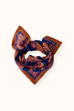 Charger l&#39;image dans la galerie, Petit foulard Dupitta - Violeta navy
