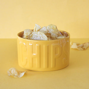 Plateau apéritif chips - jaune