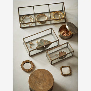 Miroir de poche et son pochon