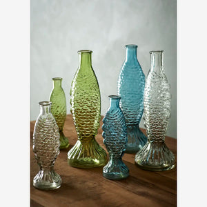 Grand vase poisson vert