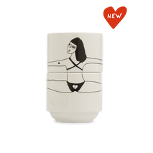 Charger l&#39;image dans la galerie, Set de 2 tasses avec anses empilables my favorite underwear
