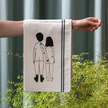 Charger l'image dans la galerie, kitchen towel naked couple back
