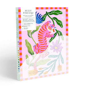 Petit pinceau - Tigre fleuri