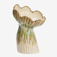 Charger l&#39;image dans la galerie, Stoneware vase - vert, beige, moutarde
