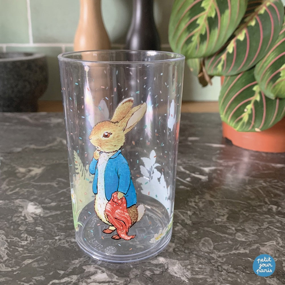 Verre transparent Pierre Lapin