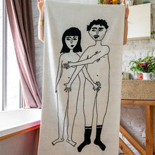 Charger l'image dans la galerie, bath towel naked couple
